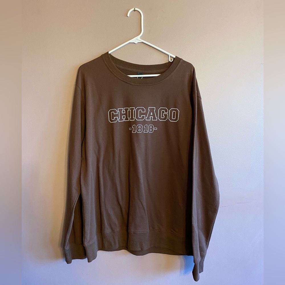 Men’s Brown “Chicago” Crewneck
